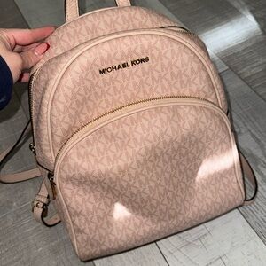 Pink Michael Kors backpack 
Small/ medium size